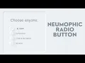 Neumorphic Radio Button Using CSS only