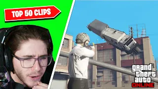 Reacting to the TOP 50 MOST WATCHED GTA Online Clips Memes of the Month