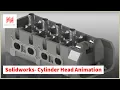 3D Modelling - Cylinder Head Animation Renders