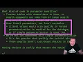 Parameter Sensitivity Training Part 1