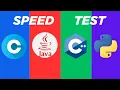 Speed Comparison Test C vs C vs JAVA vs Python
