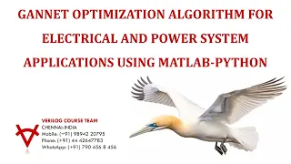 GANNET OPTIMIZATION ALGORITHM FOR ELECTRICAL AND POWER SYSTEM APPLICATIONS USING MATLAB-PYTHON