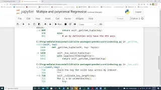 Machine Learning Multiple and Polynomial Regression using python jupyter NoteBook