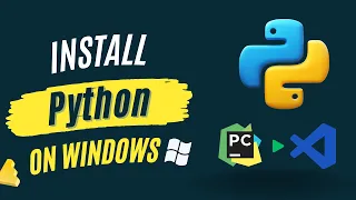 Install Python on Windows Run first Program using Pycharm and VSCode