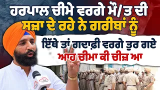 ਹਰਪਾਲ ਚੀਮੇ ਵਰਗੇ ਮੌ/ਤ ਦੀ ਸਜ਼ਾ ਦੇ ਰਹੇ ਨੇ ਗਰੀਬਾਂ ਨੂੰ ਇੱਥੇ ਤਾਂ ਗਦਾਫ਼ੀ ਵਰਗੇ ਤੁਰ ਗਏ ਆਹ ਚੀਮਾ ਕੀ ਚੀਜ਼ ਆ