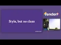 STYLE BUT NO CLASS - A responsive CSS in JS framework for Alex Louden