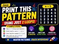 Java Number Pattern Using Nested Loops