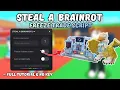 NO KEY Steal a Brainrot Script - Freeze Trade TUTORIAL AUTO ACCEPT NOT PATCHED