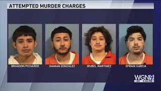4 charged after ambush shooting leaves 2 wounded in Addison