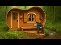 Download Lagu Building a Weird Wooden Cabin – Strange Shape, Beautiful Off Grid Home