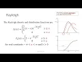 2 4 2 Poisson Uniform Exponential Rayleigh Additional Important distributions