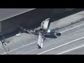 Plane crashes on 91 Freeway in Corona