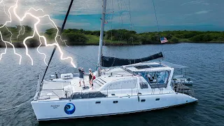 Helping A Lightning Struck Catamaran