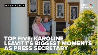 TOP FIVE Karoline Leavitt s biggest moments as White House Press Secretary