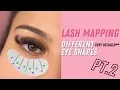 LASH MAPPING different eye shapes for lash extensions PT2 very detailed ZEE LASHES