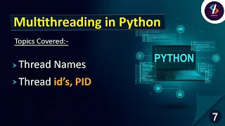 Multithreading in Python Thread Names id s Threading in Python