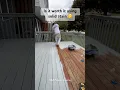 Is it worth it painting your deck with solid stain or replace it