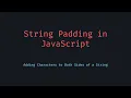 Pad String on Both Sides