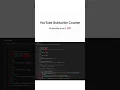 How to create YouTube subscriber counter in and