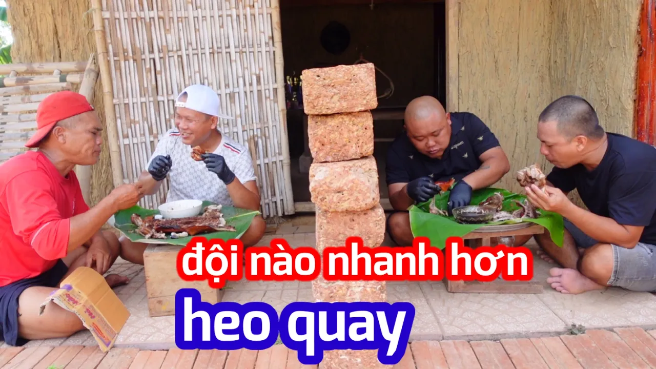 Outline Video Tranh Tài Heo Quay 10kg Đội Nào Nhanh Hơn | SON DUOC VLOG