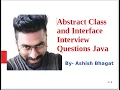 Interface And Abstract class Interview Questions And Answers in Java