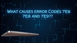 What causes error codes 7E8 and 7E9