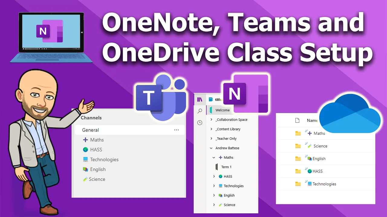 OneNote, Teams and OneDrive Class Setup - Everything OneNote | YouTube ...