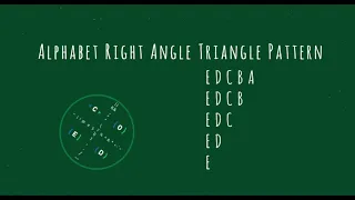101 Alphabet Right Angle Triangle Pattern without any pre-defined method using while loop in Python