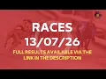 Monmore Greyhounds - Races on Monday July 13th 2026