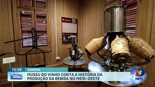 História do vinho em Videira é preservada em museu da cidade