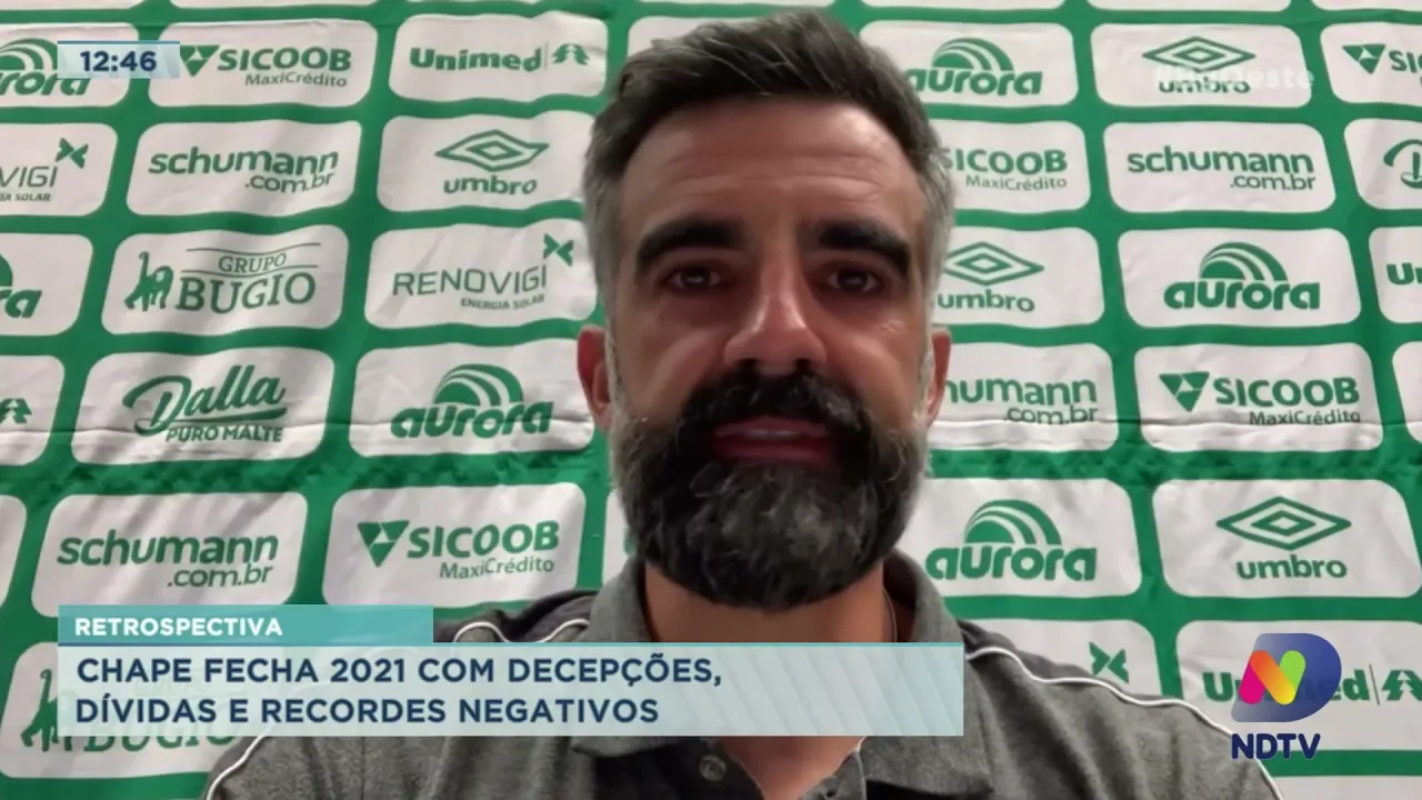 Chape fecha 2021 com decepções, dívidas e recordes negativos