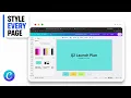 How to Apply a Style to All Pages in Canva Unified Theme Sweep