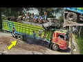Download Lagu DRAMATIS !!! TRUK BISA TERBALIK, Penyelamatan Truk Pecah Ban Sebabkan Jalur Sitinjau Lauik Lumpuh