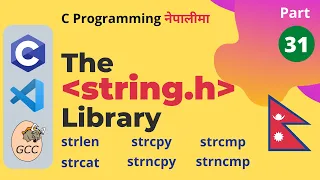 The String Library String Functions C Programming Tutorials in Nepali