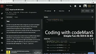 Codewars 7 kyu Simple Fun Kill K-th Bit JavaScript