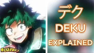 What Does DEKU REALLY Mean Anime Names Explained