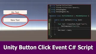 Unity Button Click Events C Script Tutorial