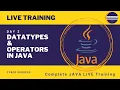 Day 2 - Datatypes Operators in JAVA