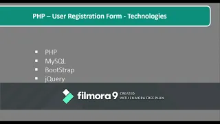 User registration form with PHP tutorial 2