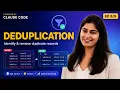 Deduplication in SQL Remove Duplicate Records Data Engineering with Claude Code EP