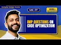Lec-27 Question on Code Optimization in Compiler