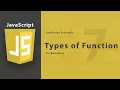 Types of Functions in JavaScript JavaScript Full Course 2026 Class