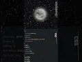 HTML code for creating a moon in an animated night sky
