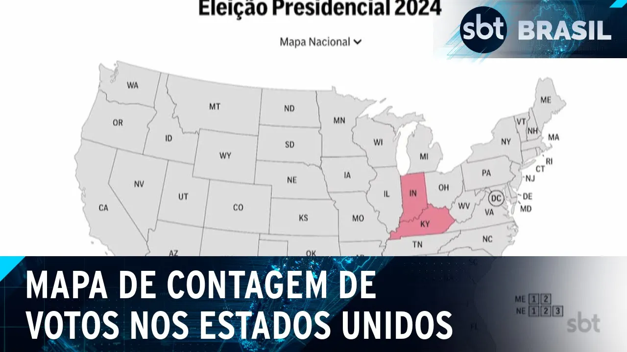 Apuração de votos para presidente começa nos Estados Unidos | SBT Brasil (05/11/24)