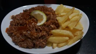 سمك   بصوص الطماطم   لوجبة غداء عاالسريع      دندنها