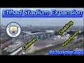 Etihad Stadium Expansion 8th November 2025 - Manchester City FC - latest progress #djidrone
