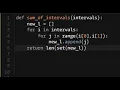 Python - Sum of Intervals Codewars 4KYU
