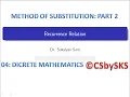 Recurrence Relation Part 5