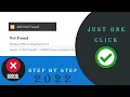 How to solve Xampp error 404 not found Xampp error 404 not found solve 2024 Xampp server How to