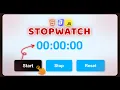 How To Create A Stopwatch Using HTML CSS JavaScript Adel Gabr